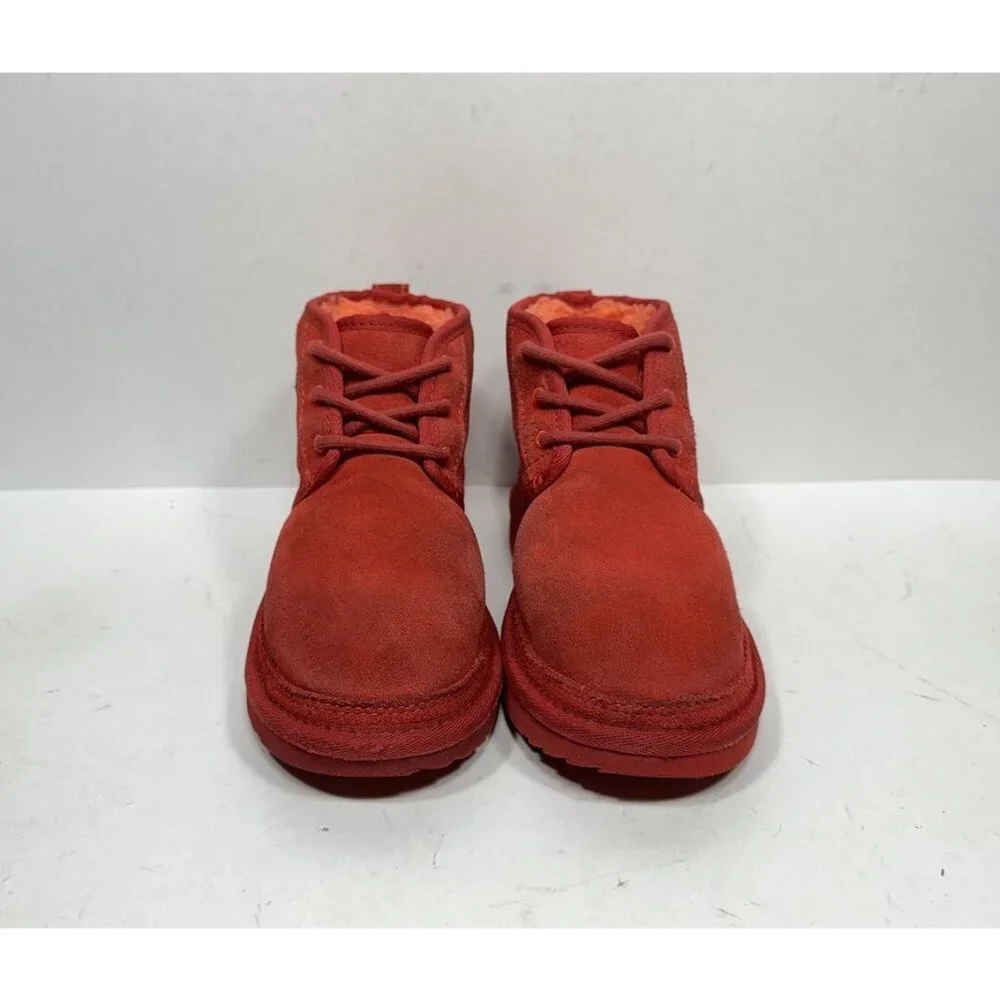 Ugg x Elmo Neumel II 2 Boots 1127431K Red Suede Kids Size 2‎ Sesame Street